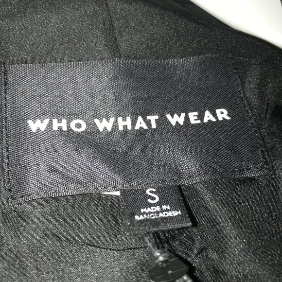 Who What Wear Belted Faux Leather Blazer Black - Picture 6 of 10